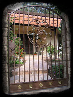 courtyard gate courtyard gate